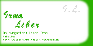 irma liber business card